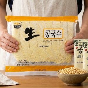 경인총판/국내제조 쫄깃쫄깃 생콩국수1.4kg