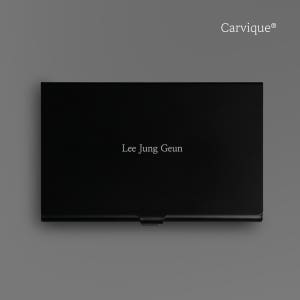 카르비크 메탈 이니셜각인 명함케이스 명함지갑 블랙