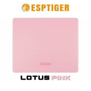 ESPTIGER 로터스 핑크 LOTUS 스피드 타입 게이밍 유리 마우스 패드