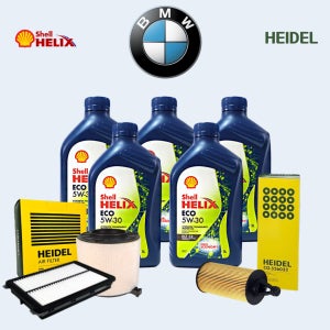 BMW 5시리즈 520D F10 (엔진오일5L+오일필터+에어필터) B47/N47 쉘힐릭스ECO 하이델
