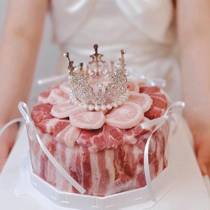 한돈 고기케이크 1kg / 고기선물세트 기념일선물