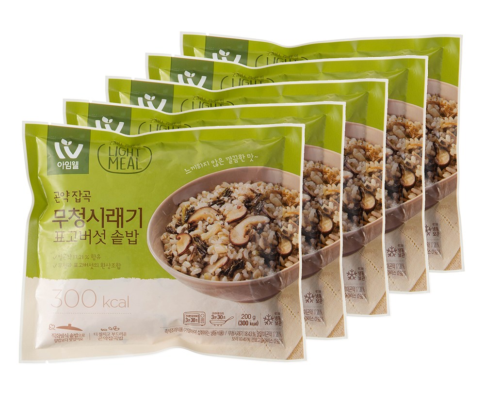 한우물 무청 시래기 표고 버섯 솥밥 성분 분석