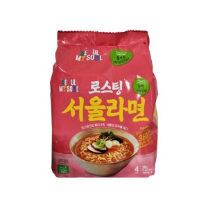 풀무원 로스팅 서울라면 388g 1봉지 (4개입) 자연 건면