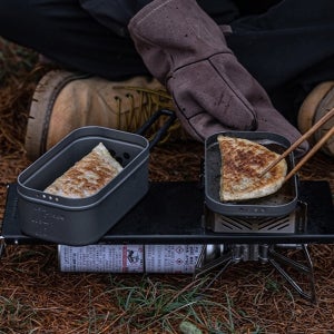 사각반합 캠핑반합 알루미늄 실버