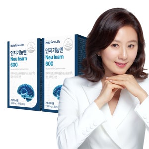 뉴트리원 인지 기능엔 뉴런 600 2박스 2개월 흰목이버섯 추출물 효소 분해 두 뇌 기억력