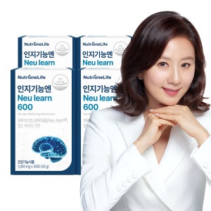 뉴트리원 인지 기능엔 뉴런 600 4박스 4개월 흰목이버섯 추출물 효소 분해 두 뇌 기억력