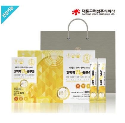 홍삼 진액 농축액 스틱 면역력 피로 기력회복 <b>기억력</b> 업 솔루션 건강기능식품