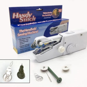 미니 손 핸드 미싱기 USB 반짇고리 세트 셀프 수선 재봉틀