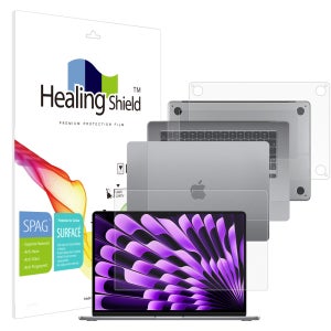 맥북에어 M3 2024 15 슈페리어 저반사 액정보호필름1매 외부3종