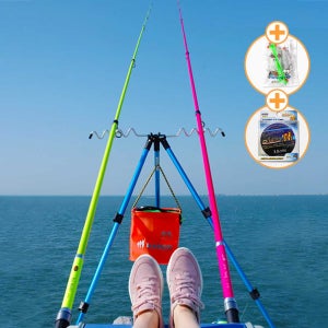 바다 원투낚시대 세트 해동 프로울프2 450 초보자용 방파제 서프 원투대 기본형 풀장비