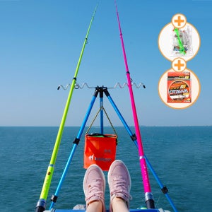 바다 원투낚시대 세트 낚시 릴세트 방파제 서프 취미 원투대 프로울프2 450 기본 풀장비