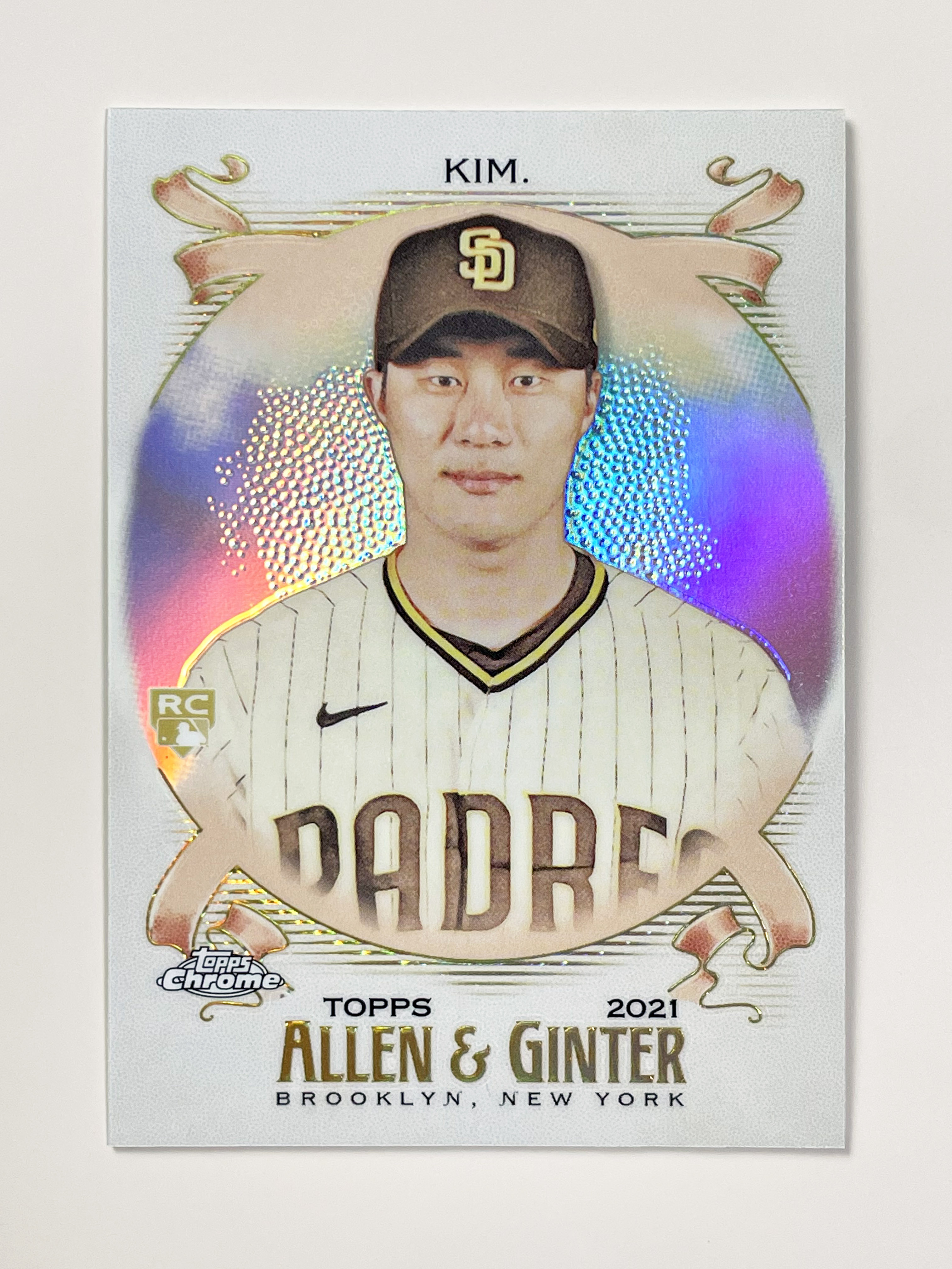 21 Topps Chrome Allen & Ginter 176 Refractor RC 김하성