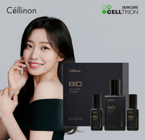 [셀트리온] 셀린온 바이오 올인원 포맨 3종세트 기능성 고급 남성화장품 400ml 대용량 편리한펌프식 쇼핑백