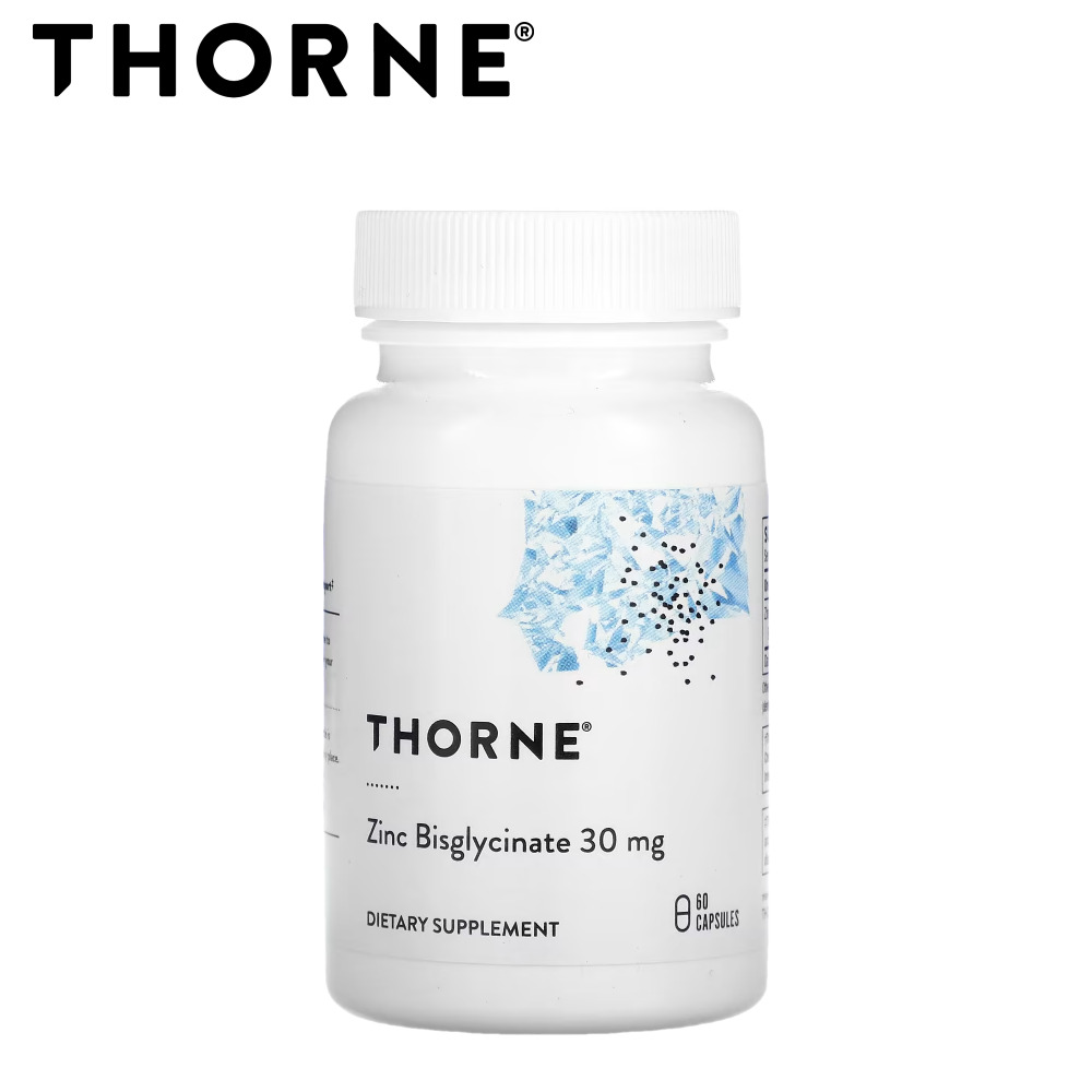 쏜리서치 <b>징크</b> 아연 <b>비스글리시네이트 30mg</b> 60캡슐