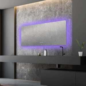 간접 살균 미러 LED 긴사각형 조명 거울 모카바스 LED 화장 거실 인테리어