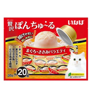 이나바 챠오 퐁츄르 고양이간식 참치+닭가슴살 버라이어티, 35g, 20개