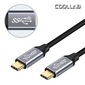쿨랩 USB 3.2 gen2 C타입 toC 20Gbps 100W 고속충전 PD케이블 CtoC