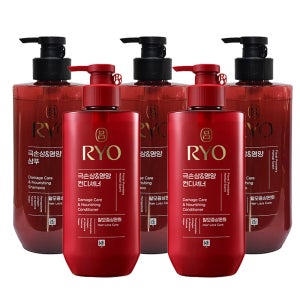 려 함빛 극손상 앤 영양 샴푸 480ml 3개 + 린스 480ml 2개