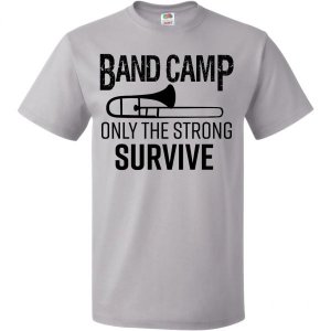 잉크타스틱 밴드 캠프 온리 더 스트롱 서바이브 트롬본 티셔츠 Large