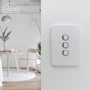 젠아크 오즈 푸시버튼 스위치 - 방 벽 매립 전기 전등 조명 인테리어 아이클리오 1구