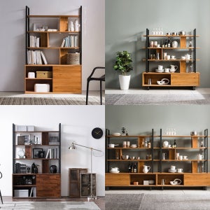 문있는책장 도어형책장 거실서재화책장