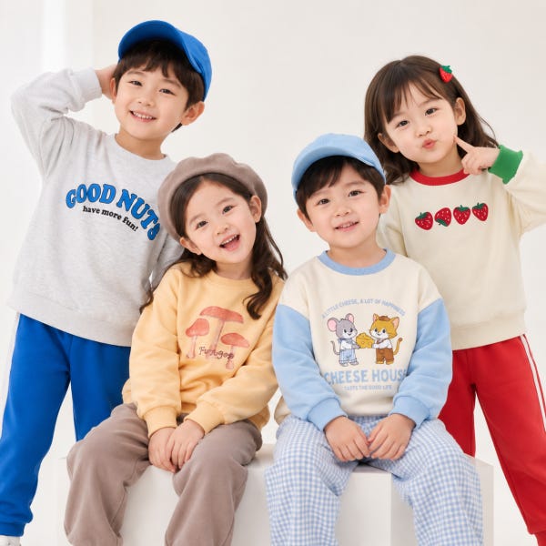 삼소니 2026 가을 키즈 상하세트 아동 등원복 긴팔 상하복세트