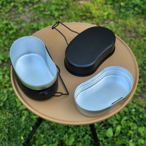 루스코 캠핑 전투 반합 밀리터리 군용반합 3종 코펠 냄비 뚜껑 세트