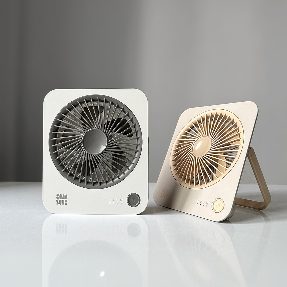 쿼드 무선 미니 소형 캠핑 사무실 책상 발 써큘레이터 탁상용선풍기