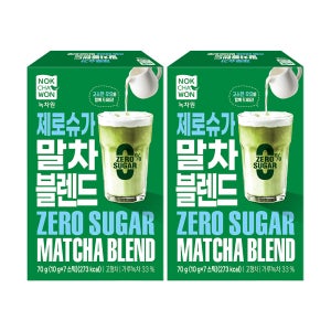 [1+1] 녹차원 제로 슈가 말차 블랜드 7스틱