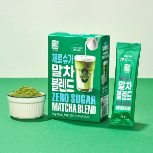 [녹차원] 1+1 제로슈가 무설탕 말차 블렌드 10g x 7개입