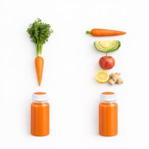 당근 착즙 주스 2종 퓨어당근(100%) / CCA주스 220ml / 300ml x 7병 과채 야채 아침