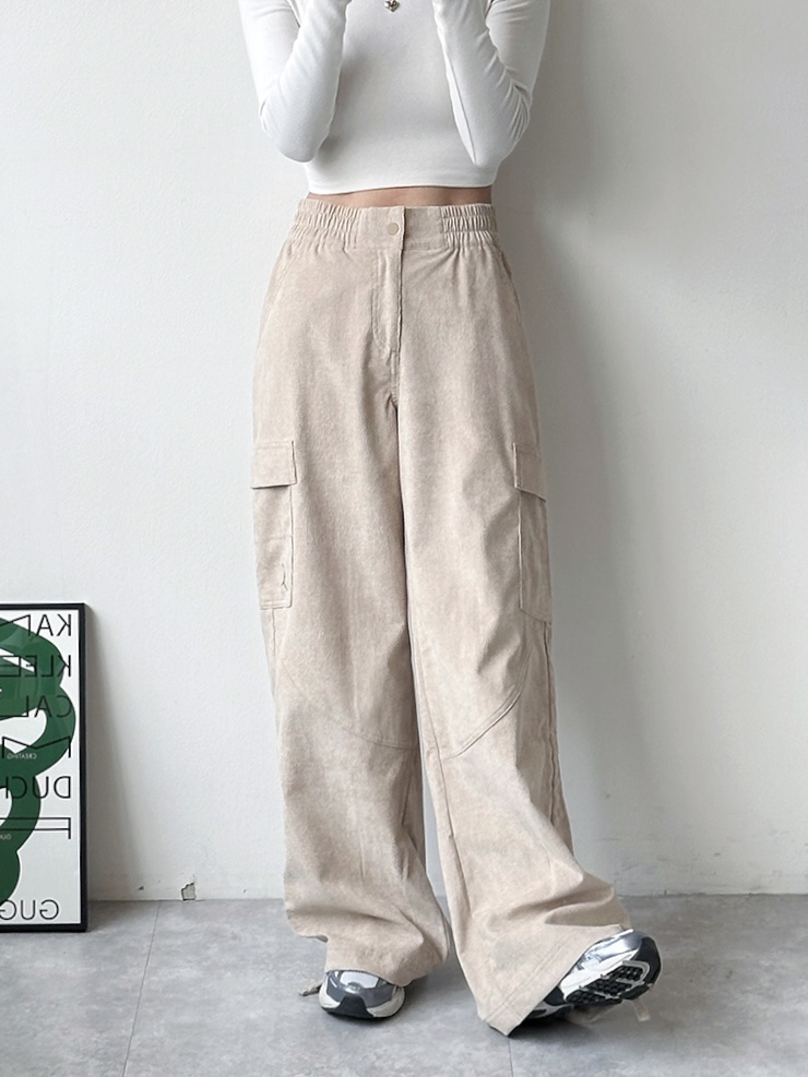 나이키 여성 조던 시카고 루즈핏 코듀로이 베이지 카고팬츠 FD8209-277