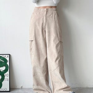 나이키 여성 조던 시카고 루즈핏 코듀로이 베이지 카고팬츠 FD8209-277
