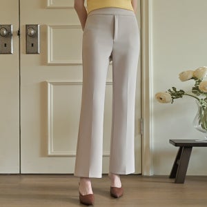 도밍고블루 여성 봄 미라클 인밴딩 와이드슬랙스 (국내 자체제작 사방스판 구김없는 출근룩)