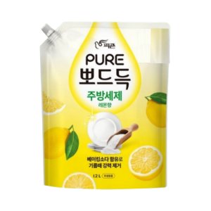 피죤 퓨어 뽀드득 주방세제 레몬향 1.2L