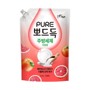 피죤 퓨어 뽀드득 주방세제 자몽향 1.2L