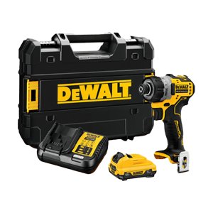 디월트 DCF601L1 충전 컴팩트 스크류 드라이버 12V 전동 공구 배터리(3.0) 1개 세트