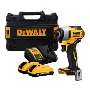 디월트 DCF809L2 충전 임팩 드라이버 20V 전동 공구 배터리(3.0) 2개 세트