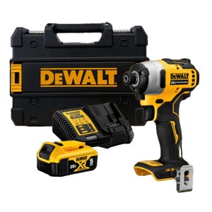 디월트 DCF809P1 충전 임팩 드라이버 20V 전동 공구 배터리(5.0) 1개 세트