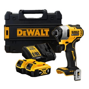 디월트 DCF809P2 무선 임팩트 드라이버 20V 충전 공구 배터리(5.0) 2개 세트