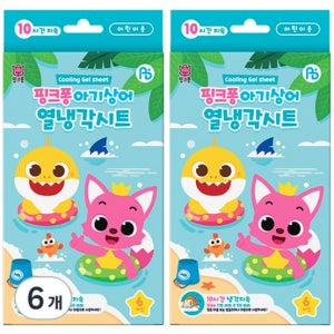 아기 열 패치 냉각시트 해열 쿨 파스 열패치 6개입 6개