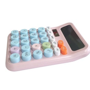 말랑이몰 레트로 감성 탁상용 기계식 계산기 소형 전자 사무용 키보드