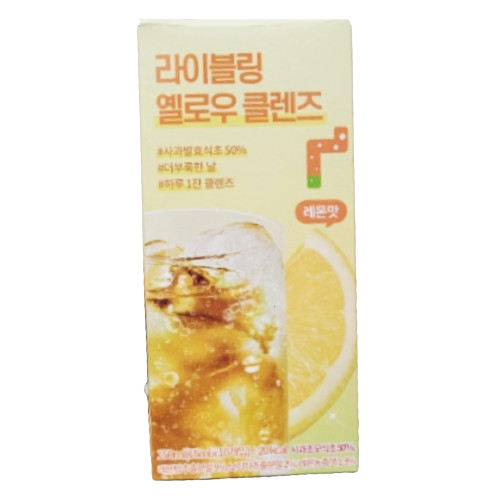 라이블링 <b>클렌즈</b> <b>그린케어</b> 레몬맛 1박스 10포 15ml