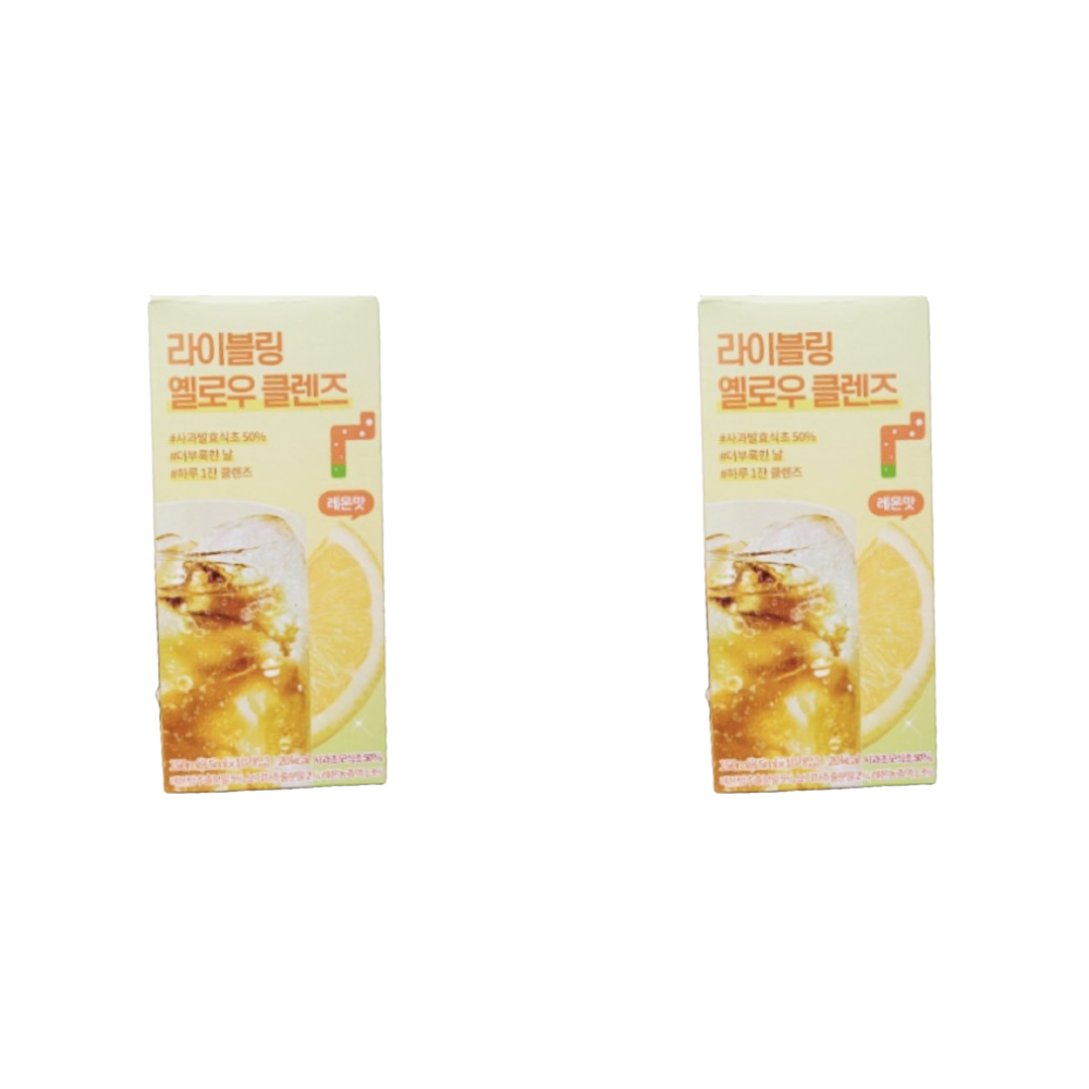 라이블링 <b>클렌즈</b> <b>그린케어</b> 레몬맛 2박스 20포 5ml