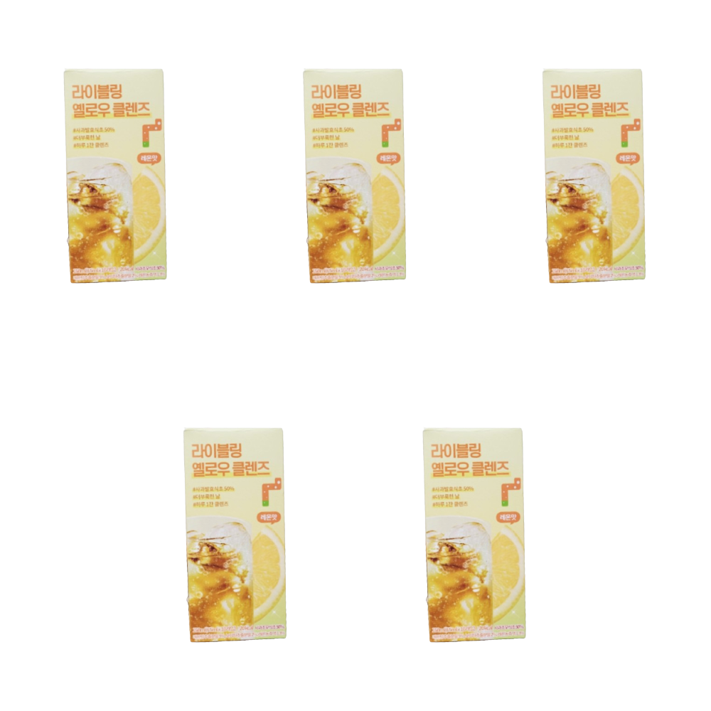 라이블링 <b>클렌즈</b> <b>그린케어</b> 레몬맛 5박스 50포 5ml