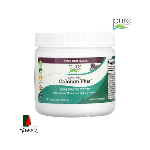 <b>퓨어에센스</b> 칼슘 플러스 아이오닉 피즈 베리맛 210g