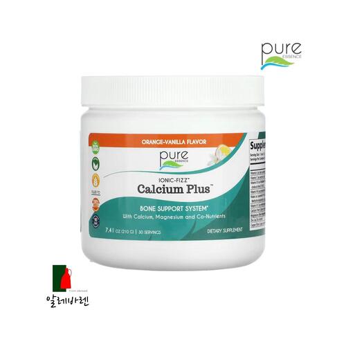 <b>퓨어에센스</b> 칼슘 플러스 아이오닉 피즈 오렌지 바닐라맛 210g