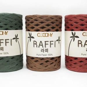 종이실 라피 10+1 여름가방 모자실 뜨개실 라피아