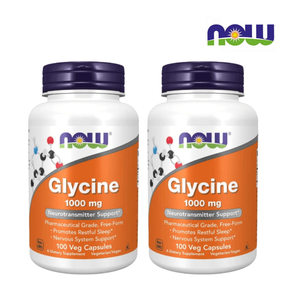나우푸드 글리신 <b>Glycine 1000mg</b> 100캡슐 2개
