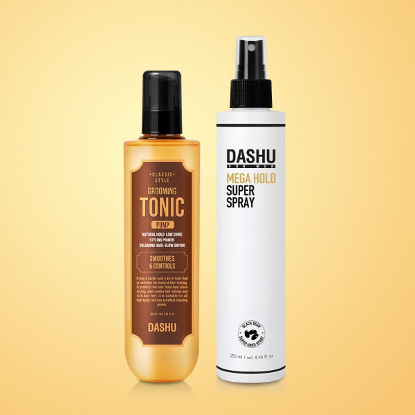 다슈 클래식 스타일 그루밍 토닉 펌프 200ml + 메가 홀드 슈퍼 스프레이 250ml 2종세트